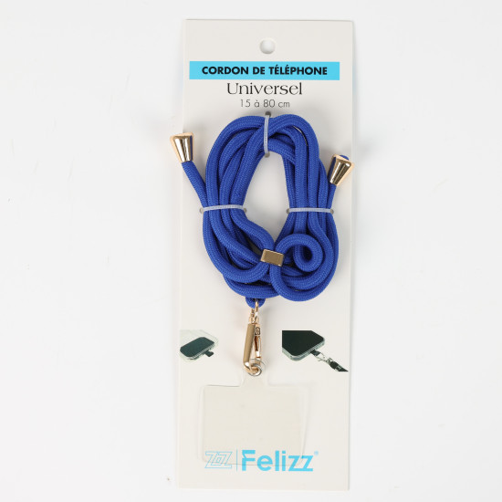 Lieferant für Modeaccessoires, blaues Telefonkabel elektrisch- Felizz