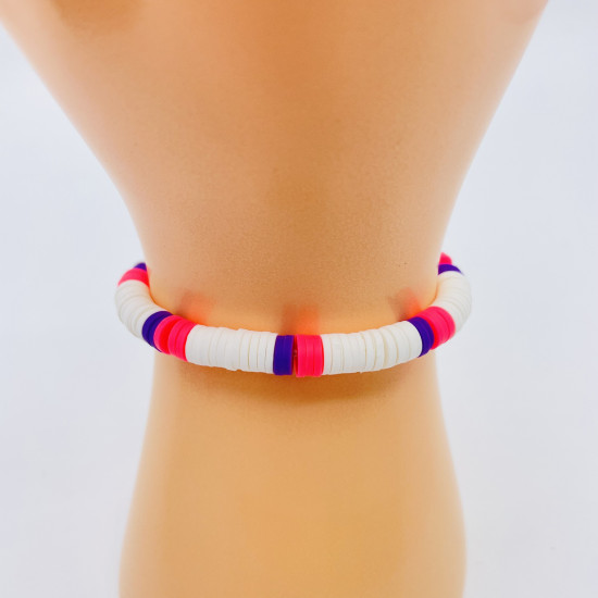 Pulseras gruesas heishi G130-45, bisutería al por mayor