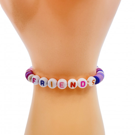 Armbänder heishi friends dunkelviolett, Großhändler für Modeschmuck