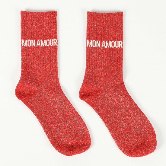 Anbieter von Pailletten-Socken, Modell MON AMOUR