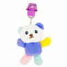 Set di portachiavi in peluche con orsetto