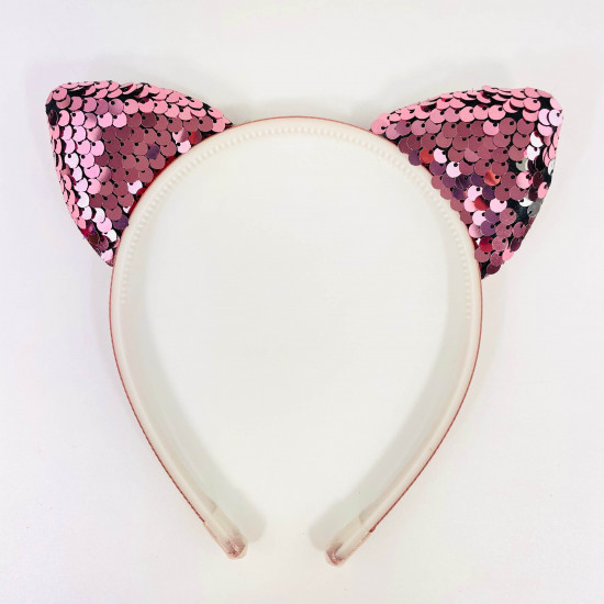 Proveedor de gadgets para niñas, diademas con purpurina orejas rosas