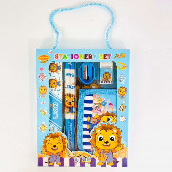 Wholesaler gadget for boys, wholesale stationery set little lion