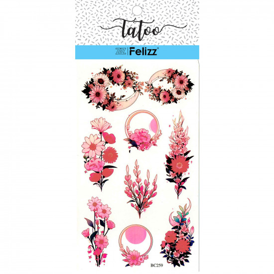 Wholesale ephemeral tattoos, for professionals BC259 - Felizz