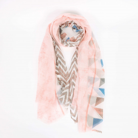 Foulard long léger rose, fournisseur foulard Felizz