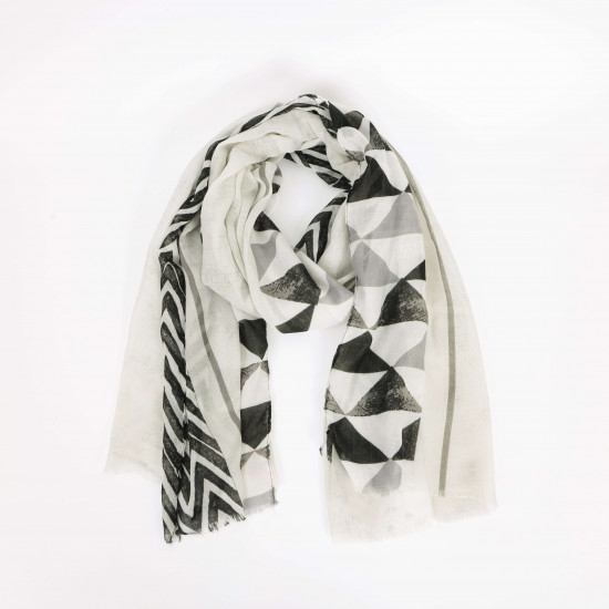 Foulard long léger gris, fournisseur foulard Felizz