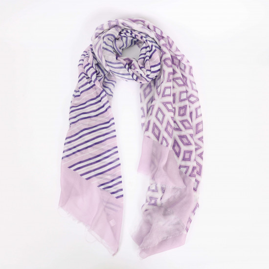 Bufanda larga ligera de color morado, proveedor de bufandas Felizz