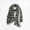 Langes Halstuch Zebra grau