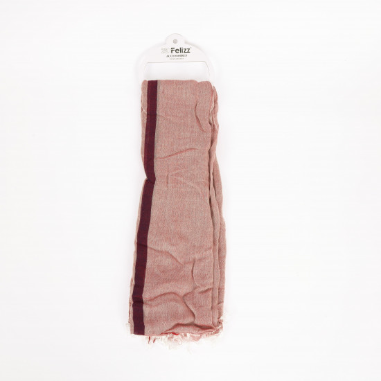 Nude red long scarf, scarf supplier Felizz