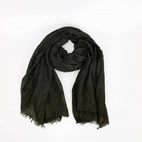 Foulard long noir pailleté, fournisseur foulard Felizz