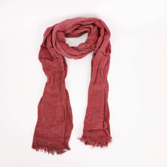 Foulard long rouge pailleté, fournisseur foulard Felizz