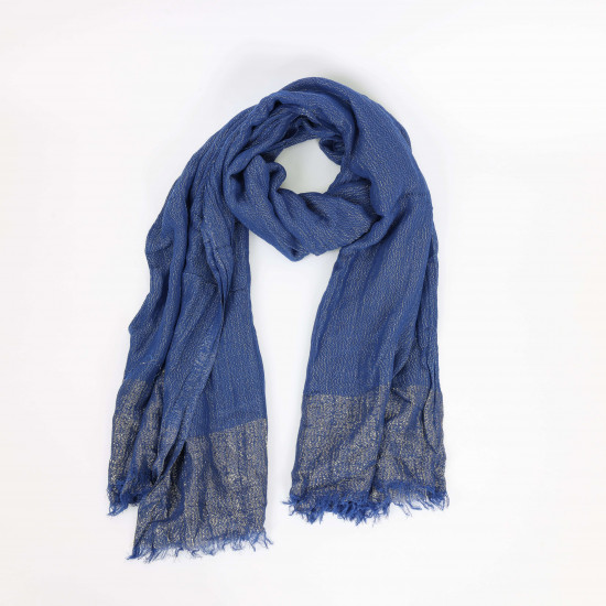 Long dark blue sequined scarf, scarf supplier Felizz