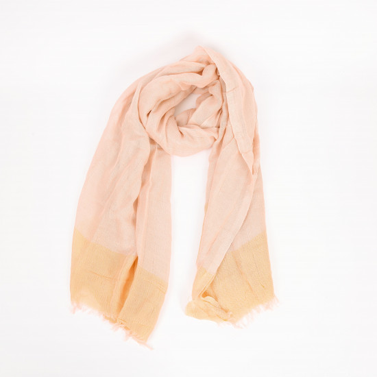 Langer orangefarbener Schal mit Pailletten, Anbieter Schal Felizz