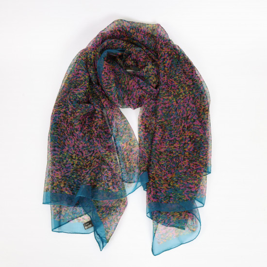 Long thin multi-colored scarf, scarf supplier Felizz