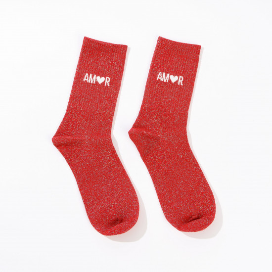Chaussettes à paillettes AMOR – Vente en gros tendance & stylée