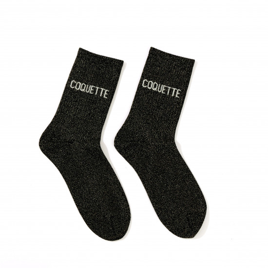 Socken mit Pailletten COQUETTE Trend 2025 - Auf Lager