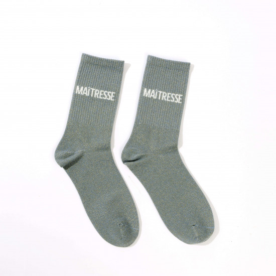 Calcetines de purpurina MAITRESSE: el accesorio que brilla