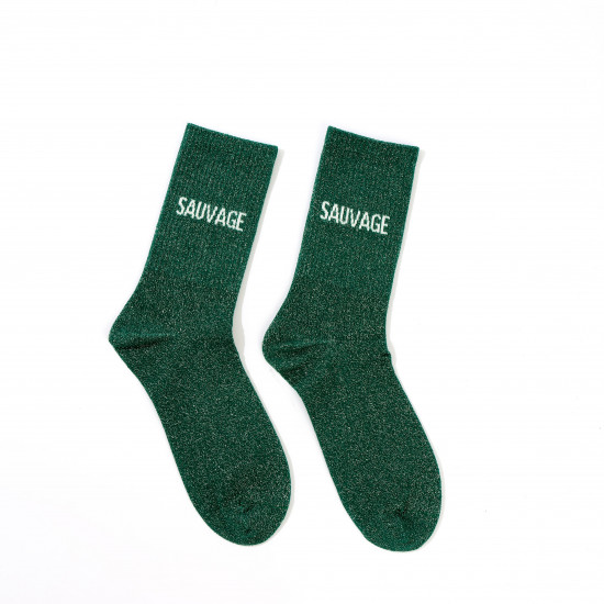SAUVAGE glitter socks for festive looks
