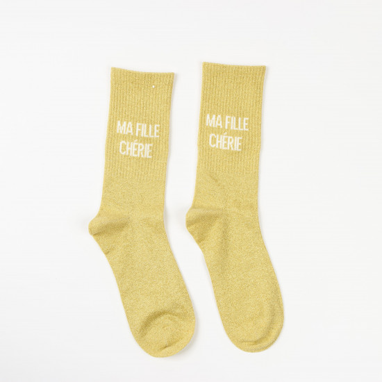FELIZZ: MA FILLE CHÉRIE glitter socks that make you shine