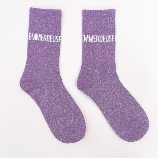Fournisseur chaussettes paillettes, modèle EMMERDEUSE