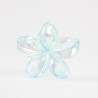 Fermaglio per capelli a fiore Blu traslucido
