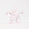 Fermaglio per capelli a fiore rosa traslucido