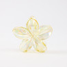 Flower hair clip Translucent yellow