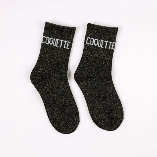 Proveedor calcetines de lentejuelas talla pequeña, modelo COQUETTE