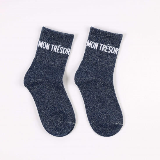 Anbieter von Pailletten-Socken in kleinen Größen, Modell MEIN SCHATZ