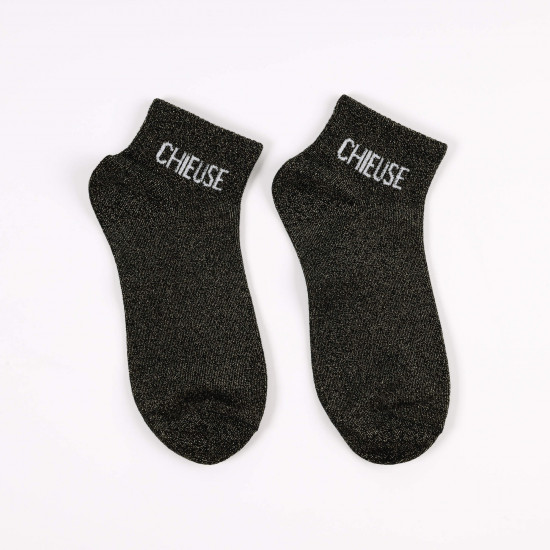 Elegantes calcetines cortos de lentejuelas