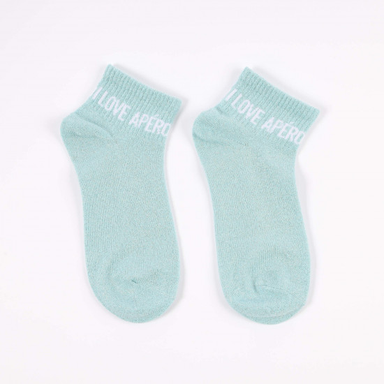 Feminine message & sequin socks