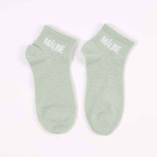 Shiny socks with funny messages