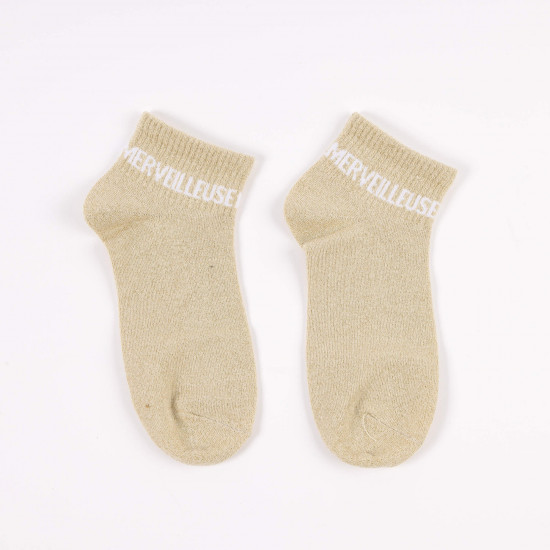 Fun socks with message & glitter