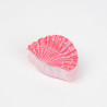 Pinza para el pelo de concha rosa