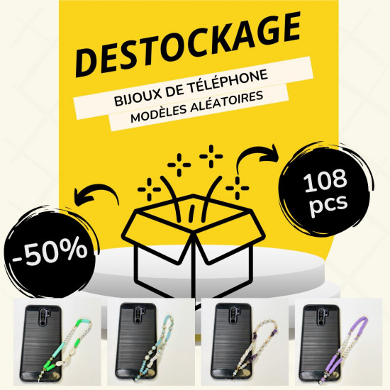 Destockage Pack Telefonschmuck - 108 Stück