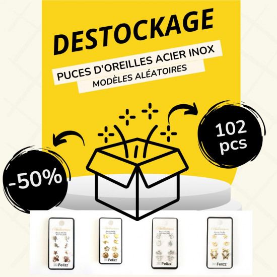 Destockage Pack Ohrchips - 102 Stück