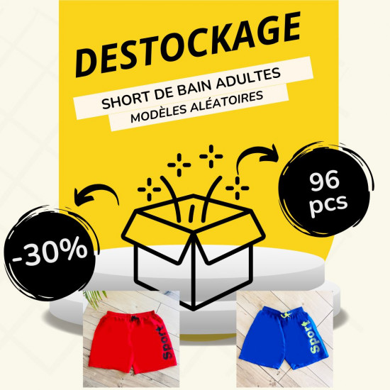 Pack de liquidación de bañadores de adulto - 96 unidades