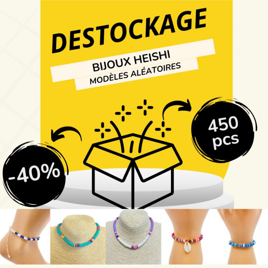 Pack Destockage bijoux heishi – 450pièces