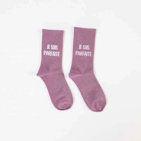 Women's glitter socks Je Suis Parfaite ✨ | Felizz