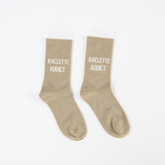 Chaussettes à paillettes femme Raclette Addict ✨ | Felizz