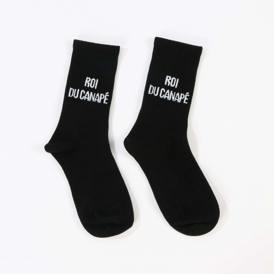 Herrensocken mit Botschaft Roi Du Canapé ???? | Felizz