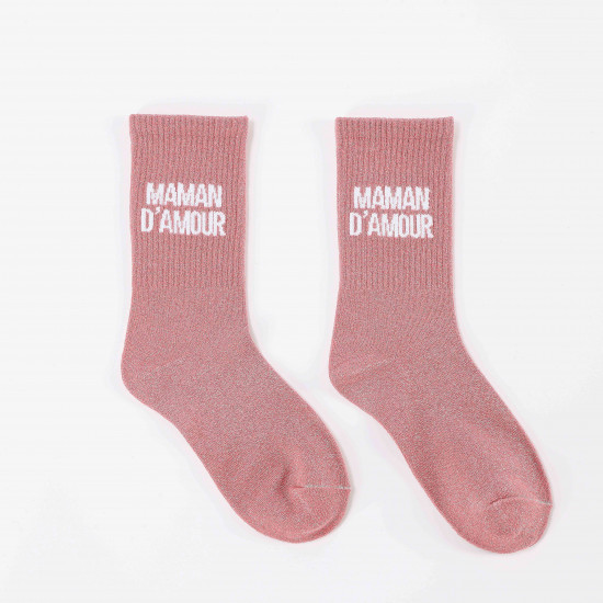 Chaussettes à paillettes femme Maman D'Amour ✨ | Felizz