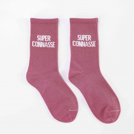 Calcetines con purpurina para mujer Super Connasse ✨ | Felizz