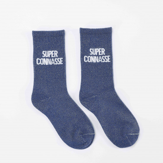 Socken mit Pailletten Frau Super Connasse ✨ | Felizz