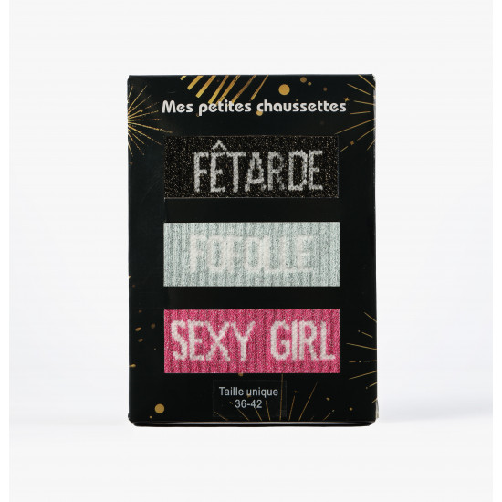 Coffret de Chaussettes à Paillettes – Idée Cadeau Féminine