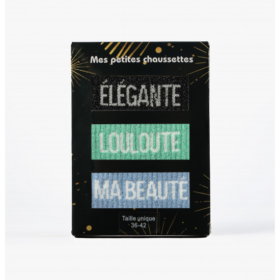 Coffret Chaussettes à Paillettes – Style Chic au Quotidien