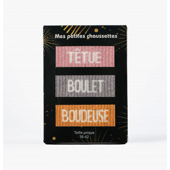 Regalo per le donne: Set regalo di calzini originali glitterati