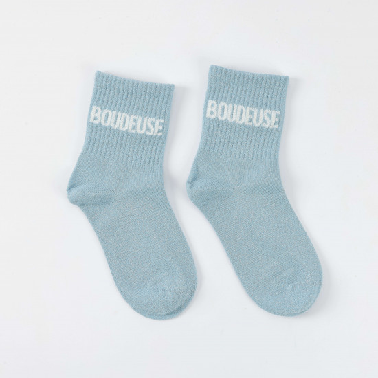 Fournisseur chaussettes paillettes petite taille, modèle BOUDEUSE