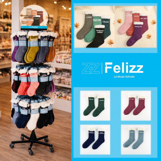 Sequined winter socks (display) | Felizz