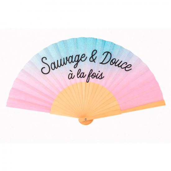 Éventail fun avec texte – Grossiste accessoires mode